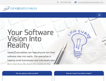 Tablet Screenshot of ideas2executables.com